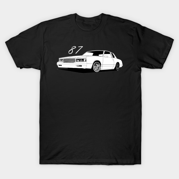 87 Monte Carlo T-Shirt by ThornyroseShop